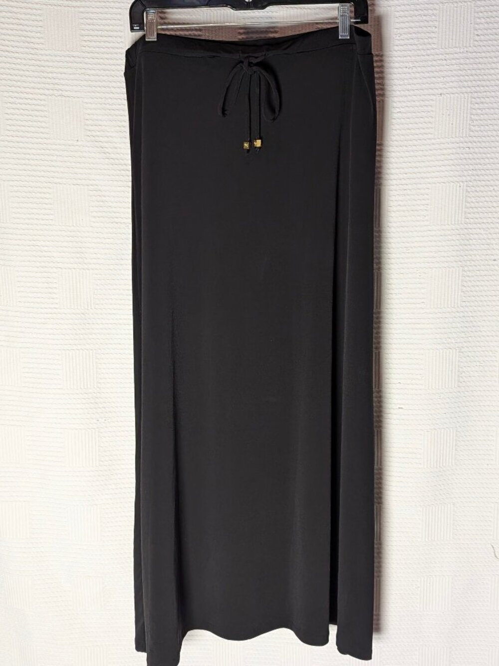 Michael Kors Black Drawstring Ankle Length Maxi Skirt L